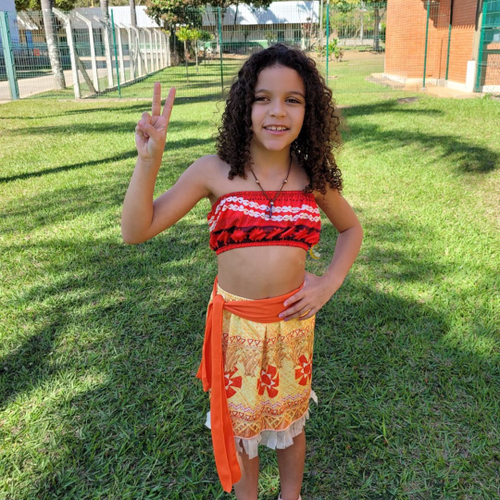 Fantasia Moana Infantil LUXO