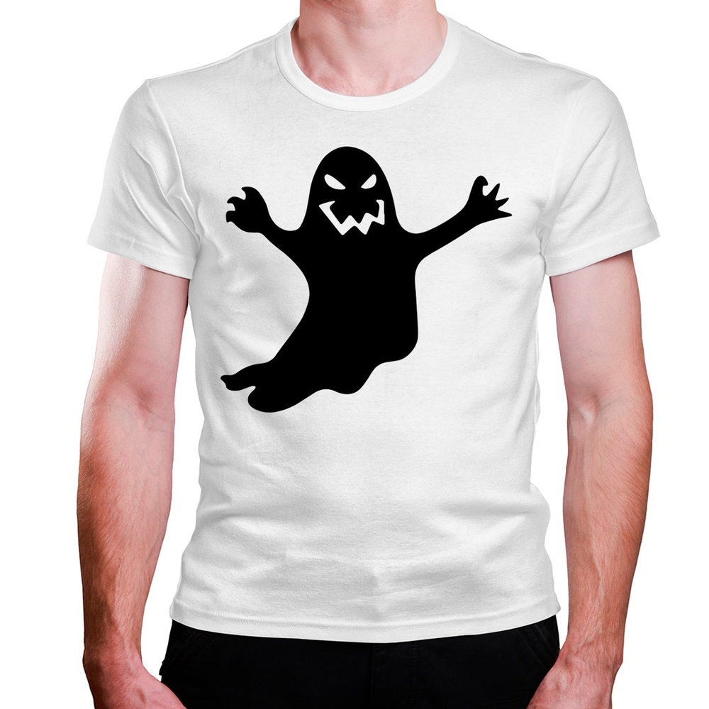 Camiseta masculina branca Halloween Fantasma Silhueta Voando em Promoção na  Americanas