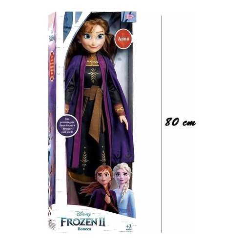 Boneca Elsa Frozen Articulada Grande 80 Cm Brinquedo em Promoção