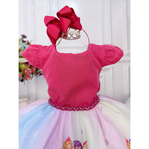 Vestido Infantil Barbie Rosa Pink Brilho Aniversário Temático Festa  Ctdlxbarbie12anos, Roupa Infantil para Menina Nunca Usado 91171436