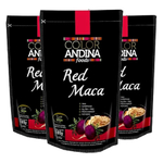 Kit 3x Maca Peruana Red (Vermelha) em Pó 100g - Color Andina Food