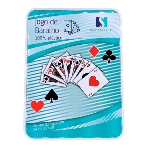 Jogo De Baralho De Papel - Unitário - 54 Cartas - Abbmix - Baralho