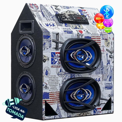 Caixa Bob Residencial Ativa 12 Polegadas 800w Bt/usb/aux/fm em Promoção na  Americanas