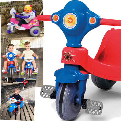 Triciclo Infantil Velocita Com Empurrador - Calesita - Toy Baby Aluguel de  Brinquedos para bebês e crianças