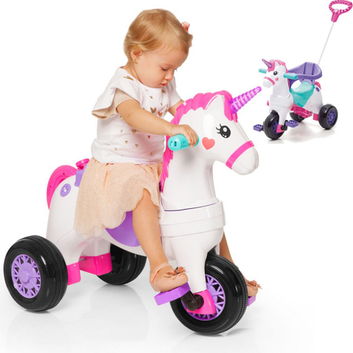 Triciclo infantil baby city menina magical rosa com lilás 3150 maral