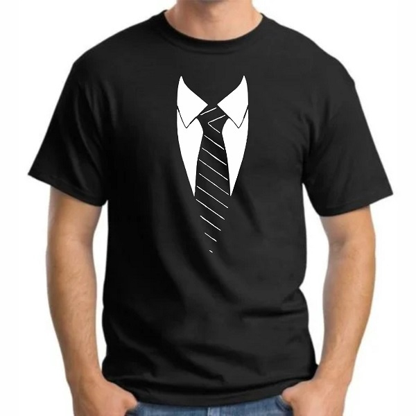 Camiseta Camisa 100% Algodão Terno Gravata em Promoção na Americanas