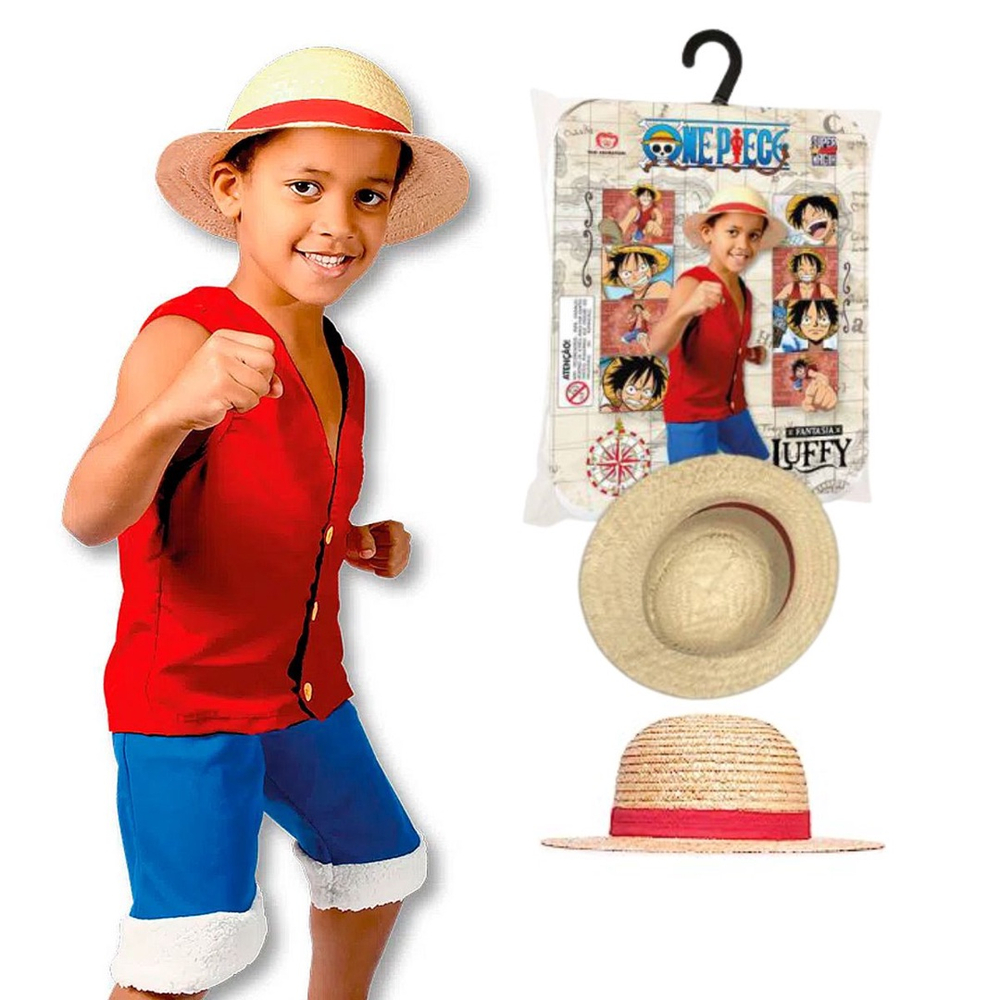 Roupa Pet Luffy One Piece Completa Fantasia