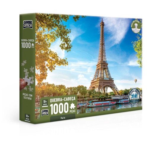 Quebra Cabeça Torre Eiffel Paris França Puzzle 500 Peças Jogos