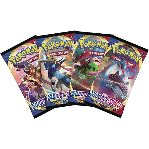 Cartinha Pokémon Box C/36 Booster Espada E Escudo 216 Cartas