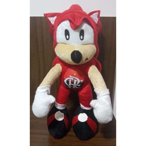 Boneco Sonic Ouriço de pelúcia 50cm (Azul)