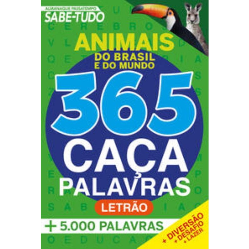 Livro - 365 caça-palavras - Animais em Promoção na Americanas