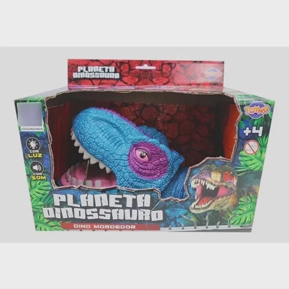 Jogo Mordida Dino com Luz e Som Verde - Bumerang Brinquedos