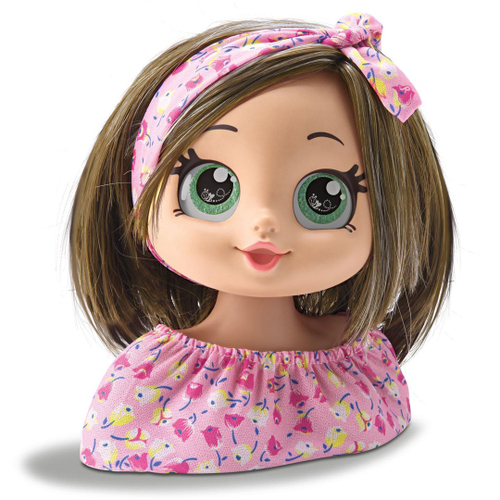 Maquiagem infantil Playset Estilo Cabeça Boneca Penteado Jogo de Be