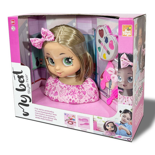 Boneca Magic Top Model Para Maquiar Pentear- Divertoys no Shoptime