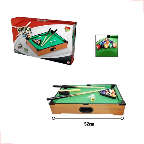 Jogo Sinuca De Mesa Em Madeira 51CM Bilhar Portátil - Brinquedos De Mesa  Sinuca Infantil 99Toys