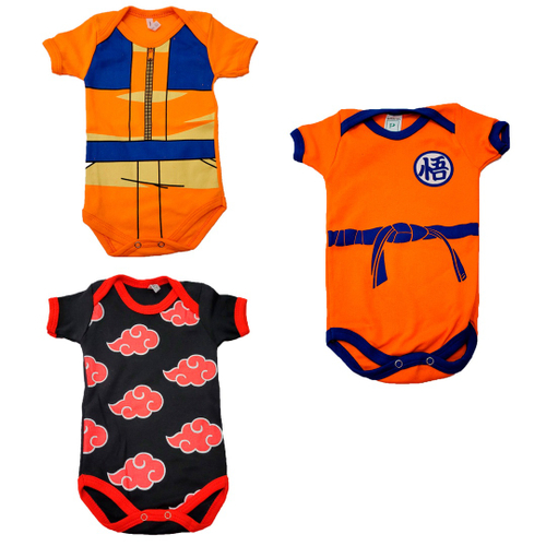 Body Bebê Naruto Akatsuki Nuvem - Babydress – Roupas infantis de bebê,  menino e menina