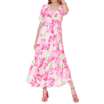 Vestido Feminino Seiki Midi Viscose Rosa - 4809