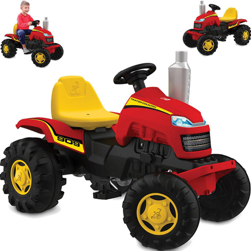 Trator Brinquedo Infantil Menino Caçamba Agrícola - Vermelho em Promoção na  Americanas