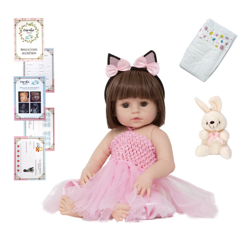 Bebê Reborn Menina Silicone, Fofa, Princesa, Original em Promoção na  Americanas