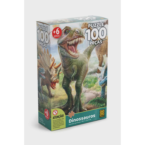 Jogo Quebra Cabeça Infantil Meninos T-rex Dinossauro 150 Pçs em Promoção na  Americanas