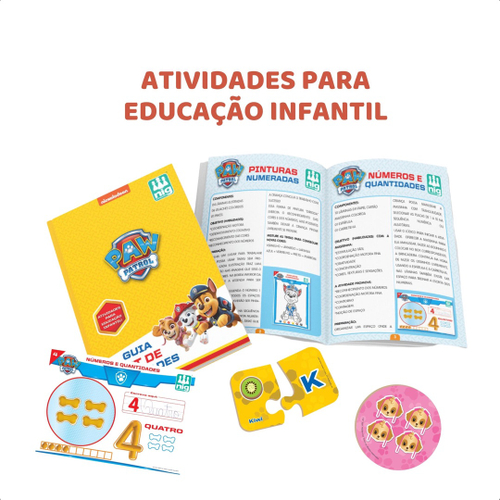 Kit De Pintura Patrulha Canina Educativo Infantil Jogo Educativo