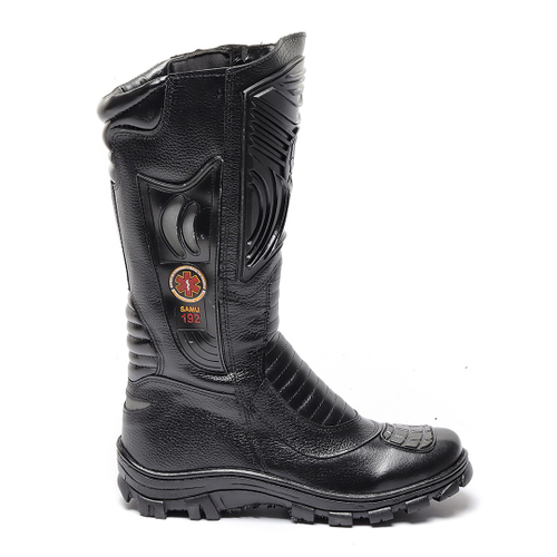 Bota masculina cano longo com ziper hot sale
