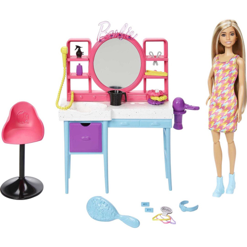 Brinquedo Boneca Barbie Salão De Beleza Com Kit Maquiagem em Promoção na  Americanas