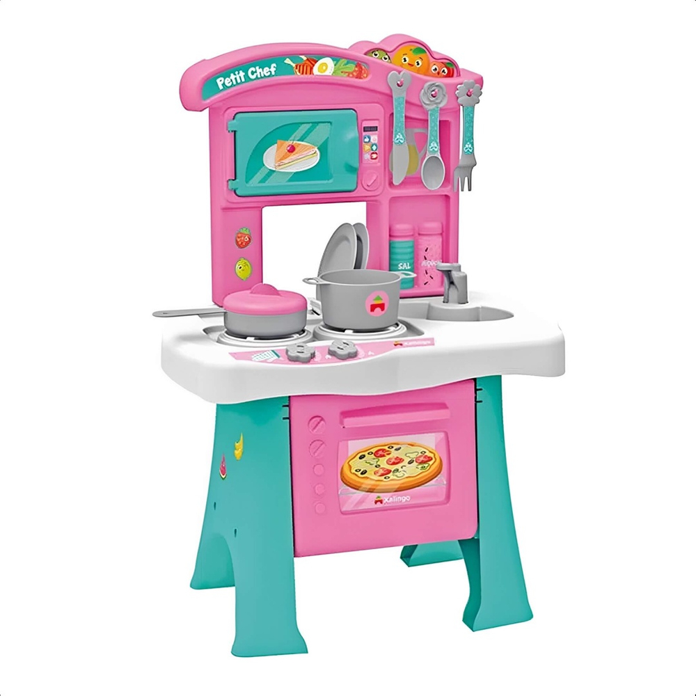 Kit Cheff Barbie Mestre Cuca Acessórios - Rosa