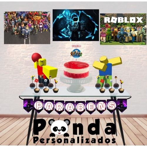 Kit Festa ROBLOX ROSA Só um Bolinho