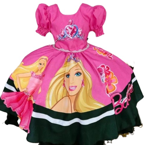 Vestido De Festa Fantasia Infantil Barbie em Promoção na Americanas