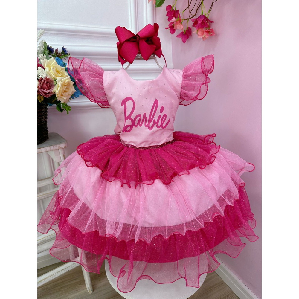 Vestido infantil Barbie em Promoção na Americanas