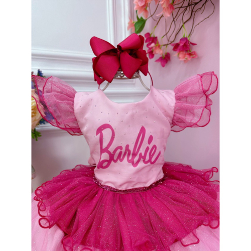 Conjunto Infantil Barbie Menina Roupa Fantasia Barbie Menina