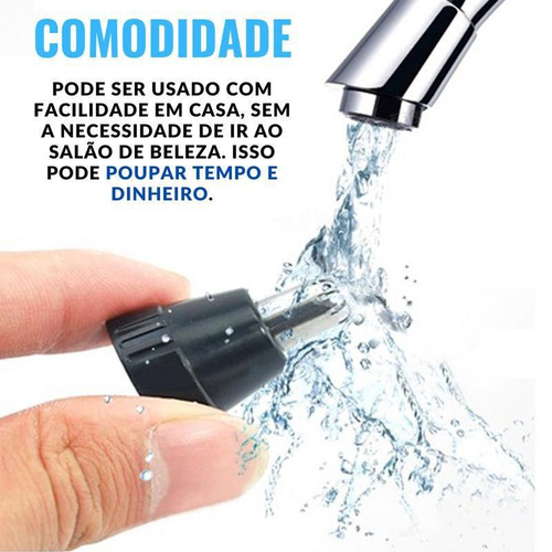 Aparador Removedor de Pelos Elétrico Portátil para Nariz Orelha Rosto em  Promoção na Americanas