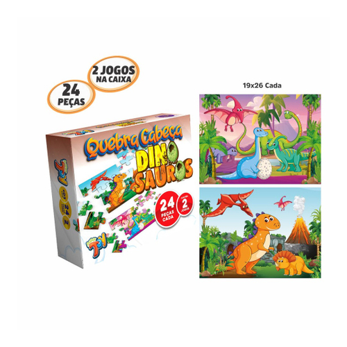 Quebra Cabeça Lenticular O Bom Dinossauro Jogo Infantil 24pç