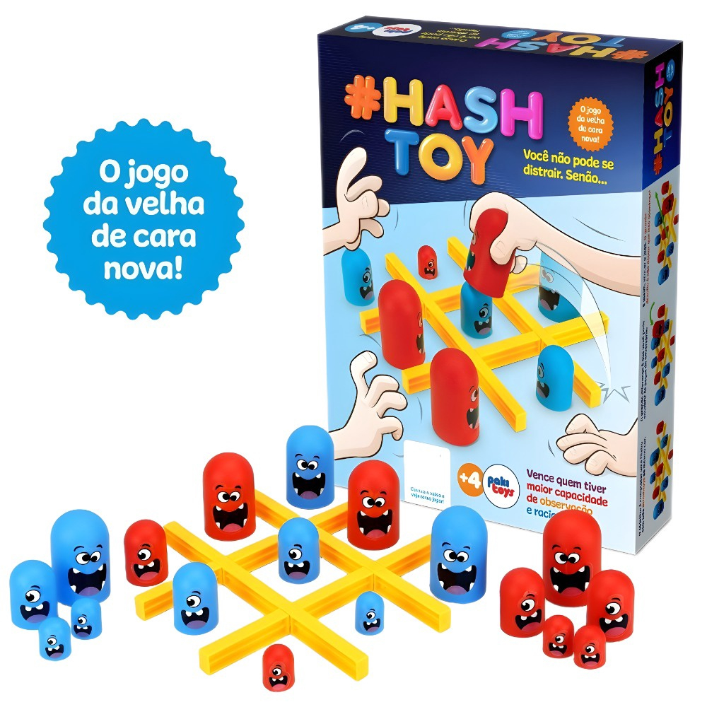 Jogo da Velha Tabuleiro Brinquedo Infantil Divertido em Promoção na  Americanas