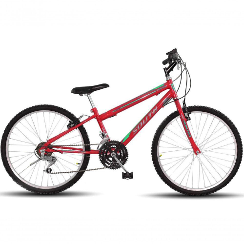 Bicicleta ultra bikes bicolor aro 24 18 marchas rosa e branca