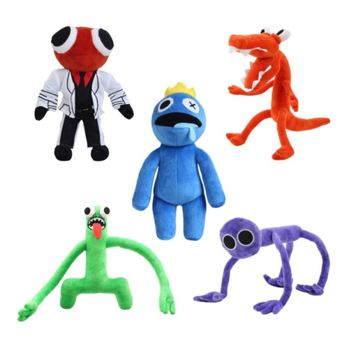 Pelúcia Rainbow Friends Roblox Boneco Orange Lizard Lagarto