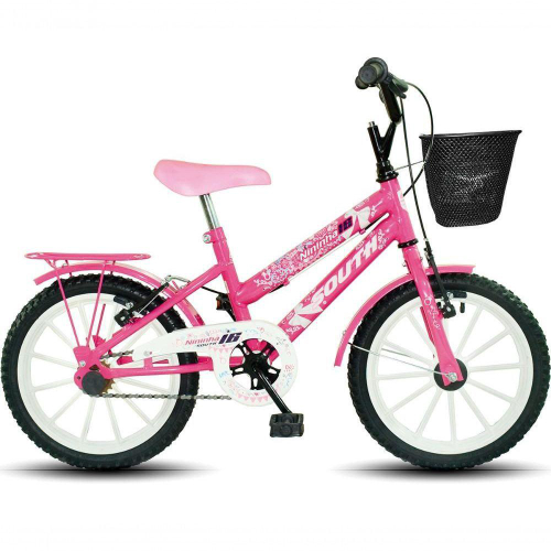 Bicicleta Caloi Barbie Aro 12 - Rosa+Azul