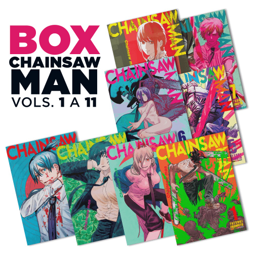 Livro Chainsaw Man, Volume 1 Ao 3 - Kit Lacrado