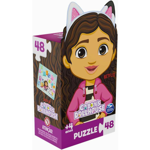 Quebra- Cabeça Infantil Puzzle Tubarão 24 Pçs Jogo Educativo