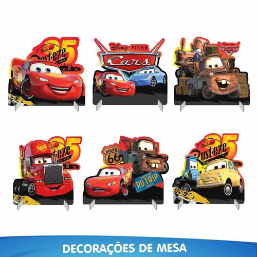 Em promoção! Disney Relâmpago Mcqueen Carros Bolo Topper Crianças