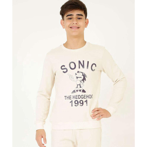 Conjunto Infantil Masculino Sonic Verão Juvenil Linha Top