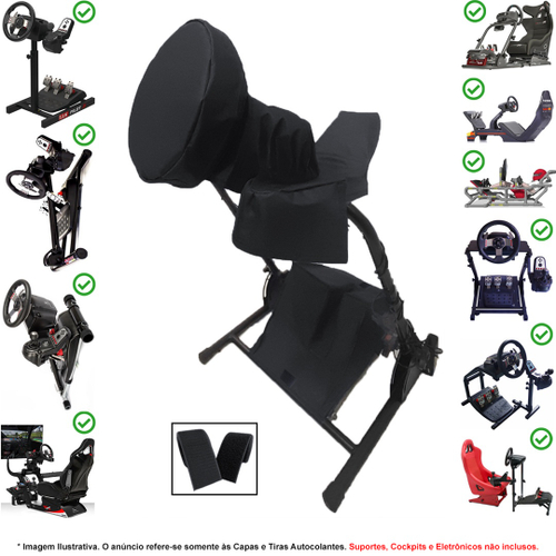 Kit de Capas Protetoras p/ Volante, Base e Pedais G29 G920 G923 + Capa p/ Câmbio  Driving Force Shifter Simulador Gamer Logitech - Qualicapas - Capa de  Volante - Magazine Luiza