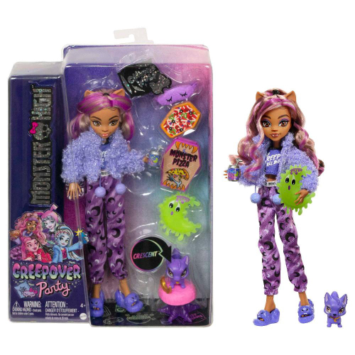 Boneca Monster High Creepover Clawdeen Wolf Mattel em Promoção na