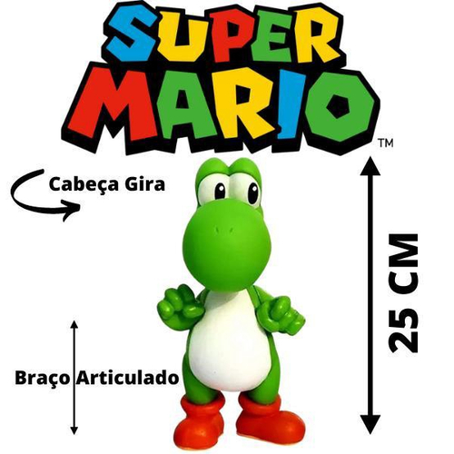 Boneco Personagem Super Mario Bros Articulavel Coleção Jogos