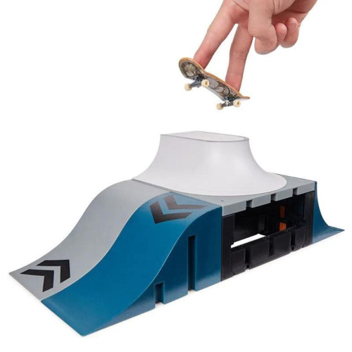 Skate Dedo Hotwheels C/ Tênis + Pista Skatepark Fingerboard