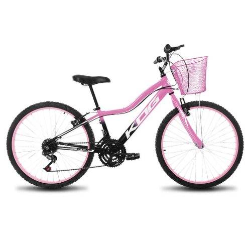 Bicicleta Alumínio Aro 29 Gts Feel Freio À Disco 21 Marchas - Rosa+Preto