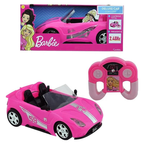 Carrinho Controle Remoto Barbie Deluxe Car - Candide 1860