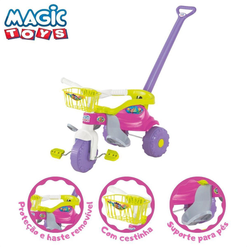 Triciclo Motoca Infantil Menino Menina Dinossauro Magic Toys em