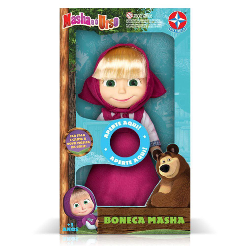 Brinquedo Infantil Da Boneca Masha Desenho Masha E O Urso no Shoptime